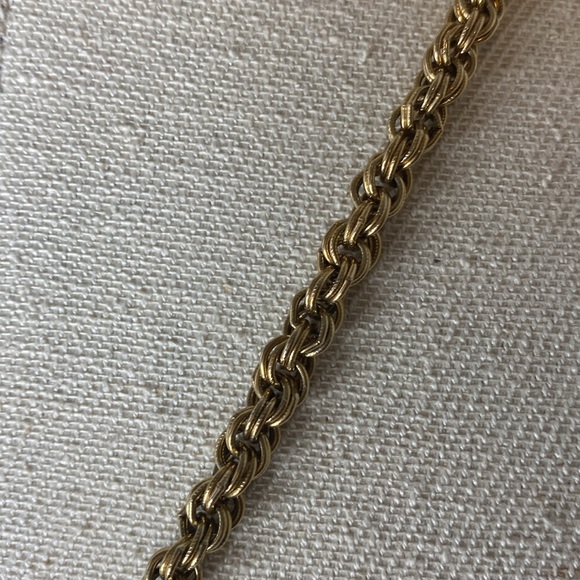 Authentic Louis Vuitton Lock & key # 312 on a Antique Gold Tone Necklace - Picture 5 of 5